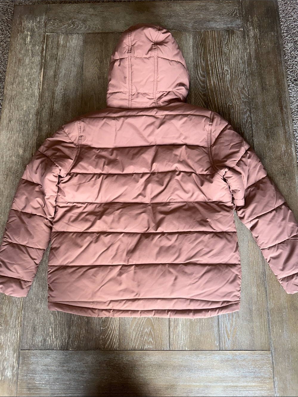 Carhartt Rain Defender Insulated Jacket Women’s Medium Nutmeg Sherpa Hood - Picture 16 of 16